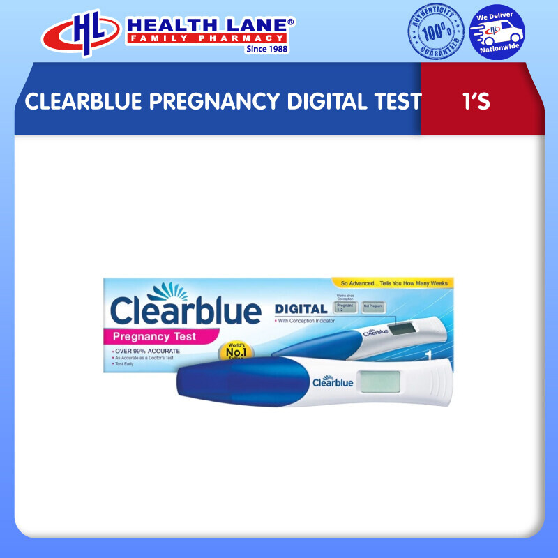 CLEARBLUE PREGNANCY DIGITAL TEST (1'S)